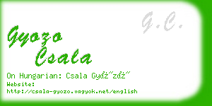 gyozo csala business card
